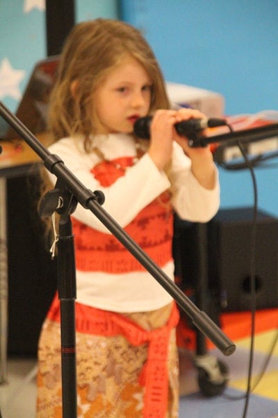 Singing girl at Talent Show